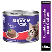 Paté para Gato Supercat Sabor Carne 180 gr